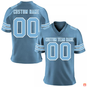 Maillot de football américain en maille rétro ample en 100% polyester uniforme de football américain respirant maillot de rugby de haute qualité - Product Image 5