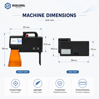 BOGONG Machine de marquage laser UV 5W CNC portable 355nm pour gravure de précision sur électronique, verre, plastique et codage de PCB