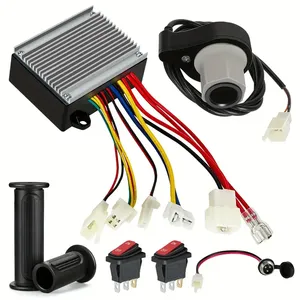 Kit de Conversión para Bicicleta Eléctrica: Motor, Controlador, Acelerador, Manillar, Batería de Litio, Fuente de Alimentación, Manillar de Aceleración para Uso en Rueda Trasera - Product Image 1