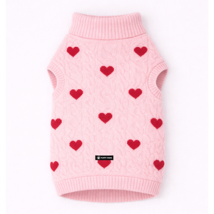 Suéter de Punto para Perro con Corazones, Cálido para Invierno, Suave, con Patrón de Amor, Ropa Cómoda para Perros - Product Image 5