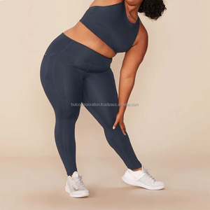 2022 personnalisé léger écologique femmes Fitness Yoga ensemble de gymnastique motif solide respirant vêtements d'entraînement grande taille Options - Product Image 3