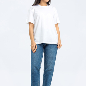 T-shirts en coton écologiques pour femmes, prix d'usine, appliques, respirants, streetwear, grandes tailles, vente OEM - Product Image 5