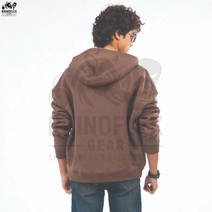 Sudadera con Capucha de Entrenamiento Personalizada de Alta Calidad, 100% Algodón, Teñido Liso, Forro Polar, Cierre Completo, Unisex, Invierno - Product Image 3