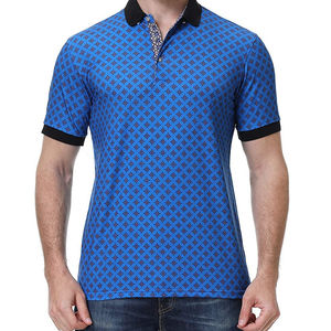 Polo con logotipo bordado personalizado para hombre, camiseta de ajuste estándar, poliéster, camiseta de golf promocional, polos de talla grande para hombre - Product Image 4