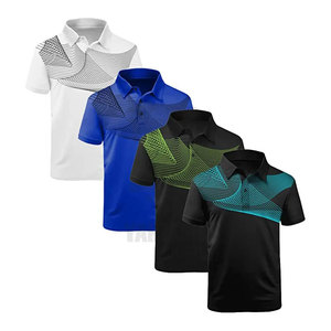Personnalisé 2023 à manches courtes pour hommes jeunes pour polo T-Shirt impression sublimée chemise de golf en coton/fibre de bambou conception solide - Product Image 2