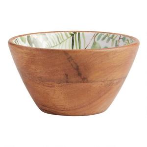 Elegant Wooden Bowl Enamel Print Large Wooden Salad Serving Bowl Manufacturer New Design Hand Printed Wooden Salad Serving Bowl - Product Image 6