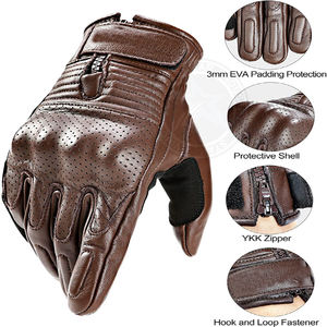High Quality Racing Motorcycle Leather <b>Gloves</b> Latest Style Wholesale Sports Protection Applicable - Product Image 4