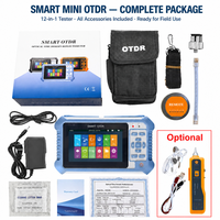 Mini OTDR intelligent portable avec écran tactile de 4,3 pouces, 1310 1550 1610 1625 nm, 24 dB, connecteur FC UPC pour test de fibre optique
