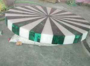 Table basse élégante de table ronde de luxe de malachite avec dalle de malachite pour le bas prix direct d'usine de meubles de qualité supérieure - Product Image 5