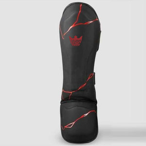 Protector de Espinillas de Cuero para Boxeo y MMA 2026, Alta Calidad, Ligero, Transpirable, Protección, Logotipo Personalizado, Ajustable - Product Image 2