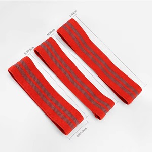 Bandes de résistance élastiques personnalisées en gros, très vendues, unisexes, avec logo personnalisé, en coton et polyester, pour l'entraînement physique - Product Image 2