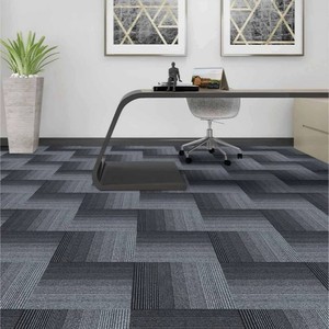 Dalles de moquette de bureau en PVC PP, à poils longs, 50x50 cm, 400x400 mm, rouge orangé uni, pour <span class=keywords><strong>bibliothèque</strong></span> et espaces professionnels - Product Image 1