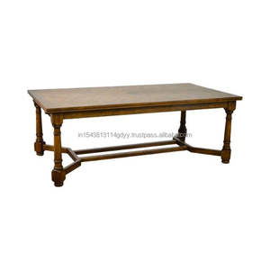 2025 Hot Selling Rustic Furniture <b>Oak</b> Wood Brushed <b>Tables</b> Design Furniture Designs Centre <b>Tables</b> - Product Image 4