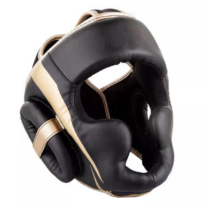 Vente en gros personnalisé Coaching Sparring Training Sécurité Muay Thai Protège-tête en cuir de vachette de qualité supérieure - Product Image 1