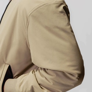 แจ็คเก็ตบอมเบอร์ผ้าซาตินสำหรับผู้ชายเสื้อผ้ากันลมสำหรับฤดูหนาว - Product Image 4