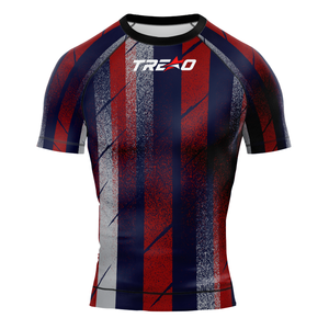 Rashguard pour hommes de qualité supérieure Rashguard pour hommes personnalisé sublimé Léger MMA Wrestling Shirt Slim Body Compression Gear OEM - Product Image 3