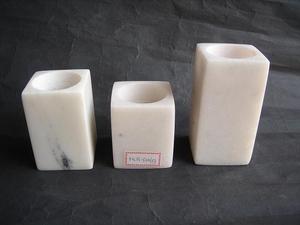 Support de bougie pilier en marbre gris personnalisé, fait main, imprimé UV, décoration de Pâques, centre de table de mariage - Product Image 4