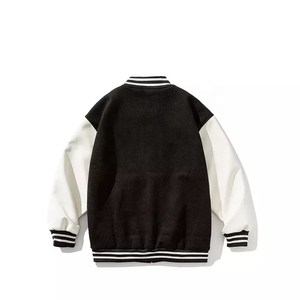 Veste d'hiver personnalisée pour hommes de haute qualité avec col montant et motif de baseball Veste de neige universitaire en laine de haute qualité pour hommes - Product Image 4