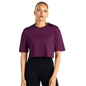 Ropa Deportiva para Mujer, Nuevo Diseño, 90% Poliéster, 10% Elastano, Elástica, Cómoda, para Gimnasio, Running y Entrenamiento, Camisetas Deportivas para Mujer - Product Image 1
