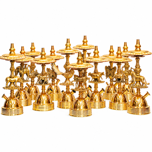 Cachimba de Mesa de Latón Macizo con Formas de Animales, Pipa de Shisha Decorativa de Lujo con Bandeja Ornamentada y Diseño de Animales Esculpidos - Product Image 2