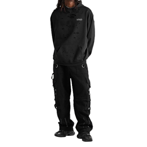 Sudaderas con capucha de algodón para hombre precio al por mayor personalizado impreso y bordado básico para el invierno - Product Image 4