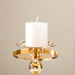 Premium Gold-Plated Metal <b>Candle</b> Stand Elegant Design for Home and Event Decor Dining Table and Living Room Wholesale - Product Image 6