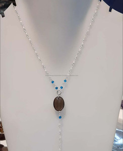 Collier de perles d'améthyste de forme multiple fait à la main de créateur collier impressionnant en argent sterling 925 pour cadeau de mariage - Product Image 5