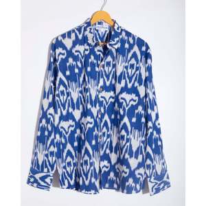 Nilambari Unisex Casual Cotton Shirt 100% Poplin Breathable Short Sleeves Digital Print Size XL - Product Image 4