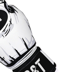 Gants MMA en cuir confortables Pro pour l'entraînement de boxe Nouveau support de poignet à crochet et boucle avec gants de sac de boxe - Product Image 6