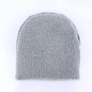 Top tendance élégant Mohair Beanie Hat laine et coton matériel avec impression numérique hiver chic Look accessoire - Product Image 5