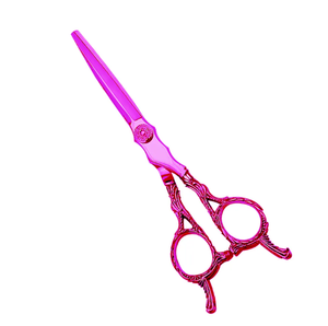 Tijera de peluquero de calidad superior, tijera de corte de pelo de belleza alemana de acero inoxidable con tornillo ajustable y reposapiés - Product Image 2