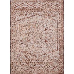 Alfombras de Lana Anudadas a Mano Erbe 3D, Rectangulares, con Medallón Rojo Naranja y Patrones Abstractos para el Hogar, Pasillo, Habitación, Gs-1078 (Cs-01), Viscosa - Product Image 1