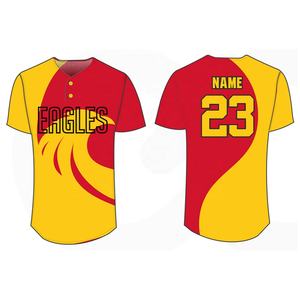 เสื้อกีฬาเบสบอลผ้าโพลีเอสเตอร์พิมพ์ซับลิเมชันสำหรับวัยรุ่นชุดเล่นซอฟต์บอลระบายอากาศได้ดี - Product Image 6