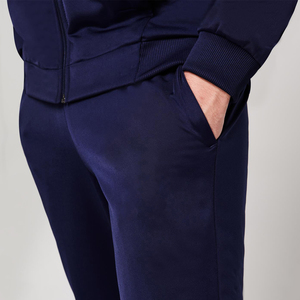 Nouvel ensemble de survêtement d'hiver pour hommes, grande taille, uni, confortable, léger, en coton, avec fermeture éclair, col à capuche, écologique 2-en-1 - Product Image 6