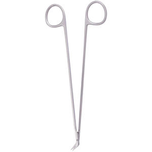 Tijeras quirúrgicas de acero de 19cm de la mejor calidad con mango de anillo Tijeras vasculares en ángulo manual de Smith para trabajo vascular - Product Image 5