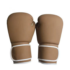 Gants de boxe MMA sur mesure de haute qualité, respirants, à doigts complets, fermeture à boucle et crochet, cuir de vache véritable pour adultes - Product Image 1