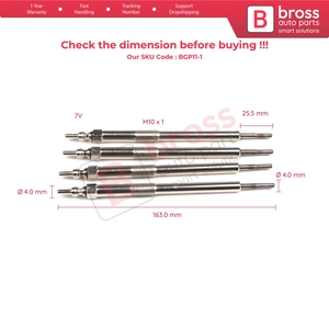 BGP11-1 4 Pcs <b>Heater</b> Glow <b>Plugs</b> GX3164 0 250 603 001 for - Product Image 5