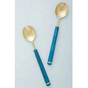 Ensemble de couverts d'hôtel en acier inoxydable indien poli miroir, manche en bois, design moderne, ustensiles de table durables, vente en gros disponible - Product Image 1