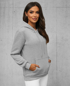 Rose uni conception personnalisée surdimensionné Double pull à capuche Streetwear épaules tombantes pull lourd poche kangourou sweats à capuche - Product Image 6