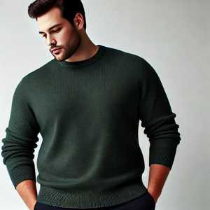 Pull à col roulé en laine 100% pour homme, design personnalisé, résistant, anti-boulochage, épaisseur de la polaire, fermeture éclair, taille numérique plus - Product Image 1