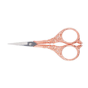 2024 Zullo Industries Rose Rose Fantaisie Ciseaux En Acier Inoxydable Lame Cuticule Ongles Broderie Tricot À Coudre Outil Beauté - Product Image 2