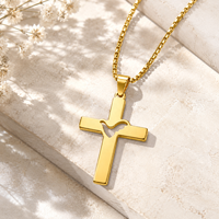 Collier pendentif croix colombe Saint-Esprit ARNAN, plaqué argent, acier inoxydable, bijoux religieux chrétiens tendance, cadeau pour femme