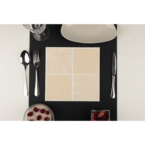 Tovaglioli con Stampa Diagonale Peach 40x40cm Bambulux Eco B2B - Product Image 1