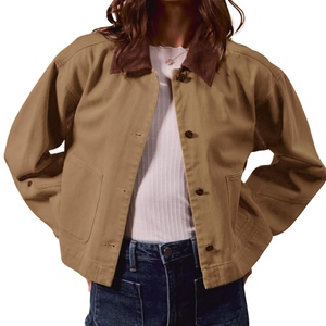 Chaqueta de mujer cómoda y elegante personalizada ropa de exterior moda transpirable buena calidad con chaqueta con logotipo personalizado - Product Image 3