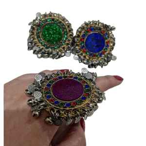 Latest Designs Wholesale Prices Afghan Kuchi Boho Fine Jewelry Rings <b>Women</b> 100% High Quality Handmade Vintage Stainless Wedding - Product Image 1