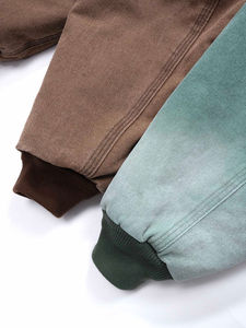 Sudadera con Capucha Vintage Cortavientos 2025 para Hombre, Sudadera de Algodón Grueso, Lavada, Acolchada, Personalizada, Estilo Urbano, Invierno, Impresión Digital - Product Image 5