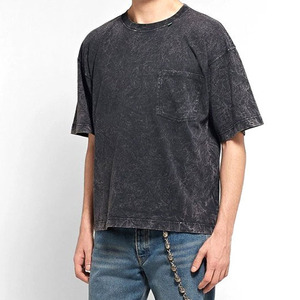 Camiseta de lavado ácido de algodón 100% para hombre, diseño estampado de secado rápido holgado, nueva moda, estilo para exteriores - Product Image 2