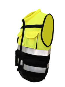Fabricante de calidad, venta al por mayor, el mejor chaleco reflectante naranja, verde y negro, chaqueta de alta visibilidad, chaleco reflector de seguridad para ingenieros - Product Image 3