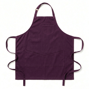 Wholesale Personalized Logo Fashionable Multi-Pocket Oil Proof Cotton Canvas Bib Sleeveless <b>BBQ</b> Cleaning Waiter Cooking <b>Apron</b> - Product Image 4