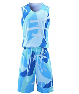 Ensemble de maillots de basket-ball pour hommes personnalisés à prix réduit, respirant, 100% polyester, sans manches, confortable, de haute qualité - Product Image 1